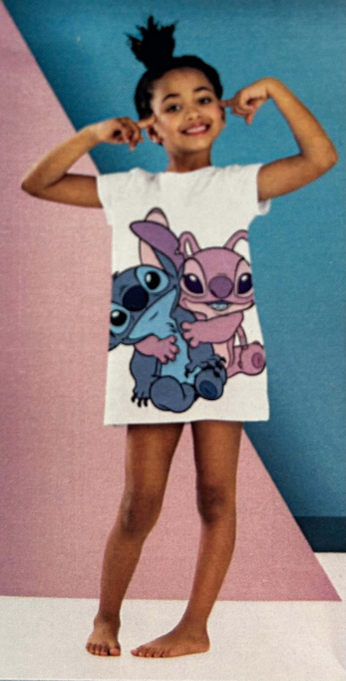 Maxi Tshirt di Stitch mezza manica
