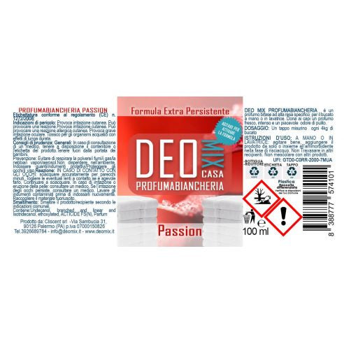 DEOMix
Casa Passion 100 ml Profuma Bucato Rosso Passione
