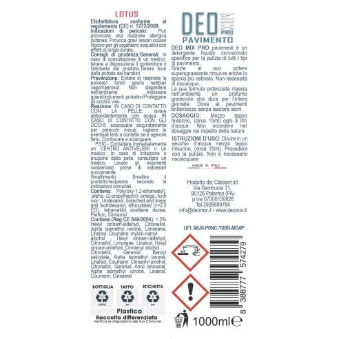 Deo Mix Diadema Incanto Ambrato 1000 ml Detersivo Pavimenti