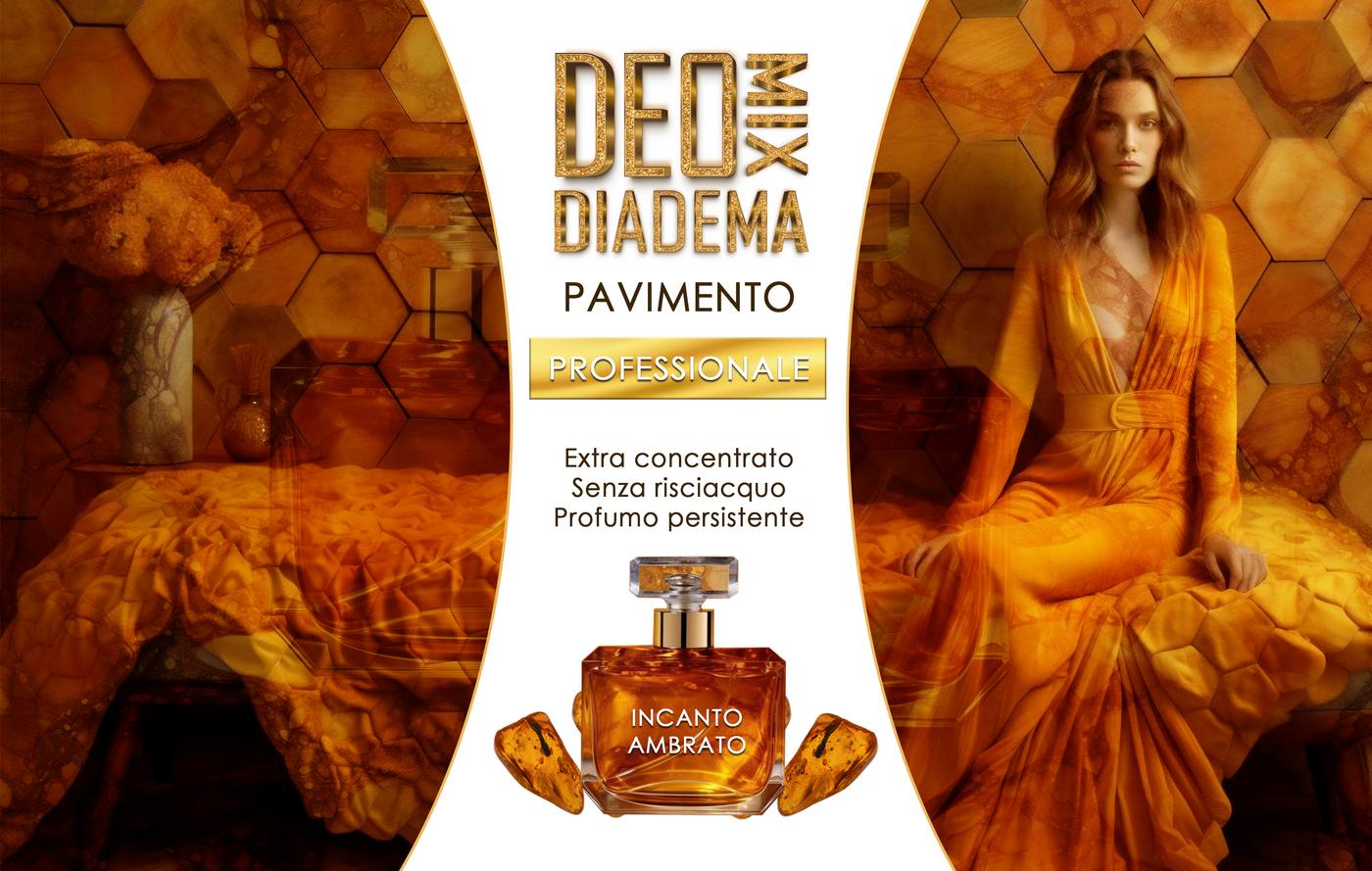 Deo Mix Diadema Incanto Ambrato 1000 ml Detersivo Pavimenti