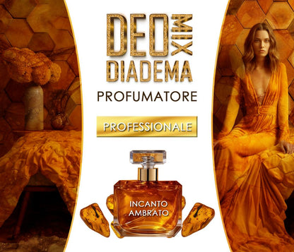 Deo Mix Diadema Profumatore Incanto Ambrato 450 ml per Ambienti Professionale